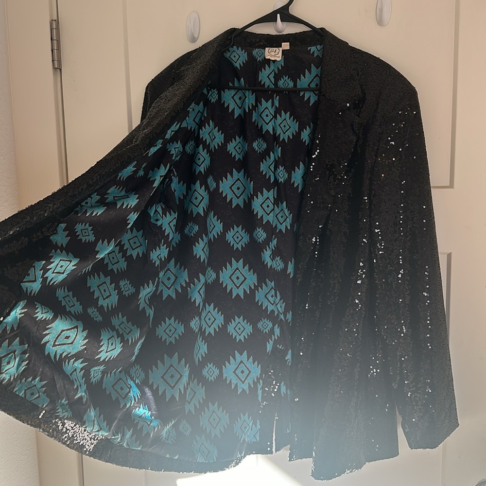 Grace & Emma Sequined Blazer - Picture 2 of 4
